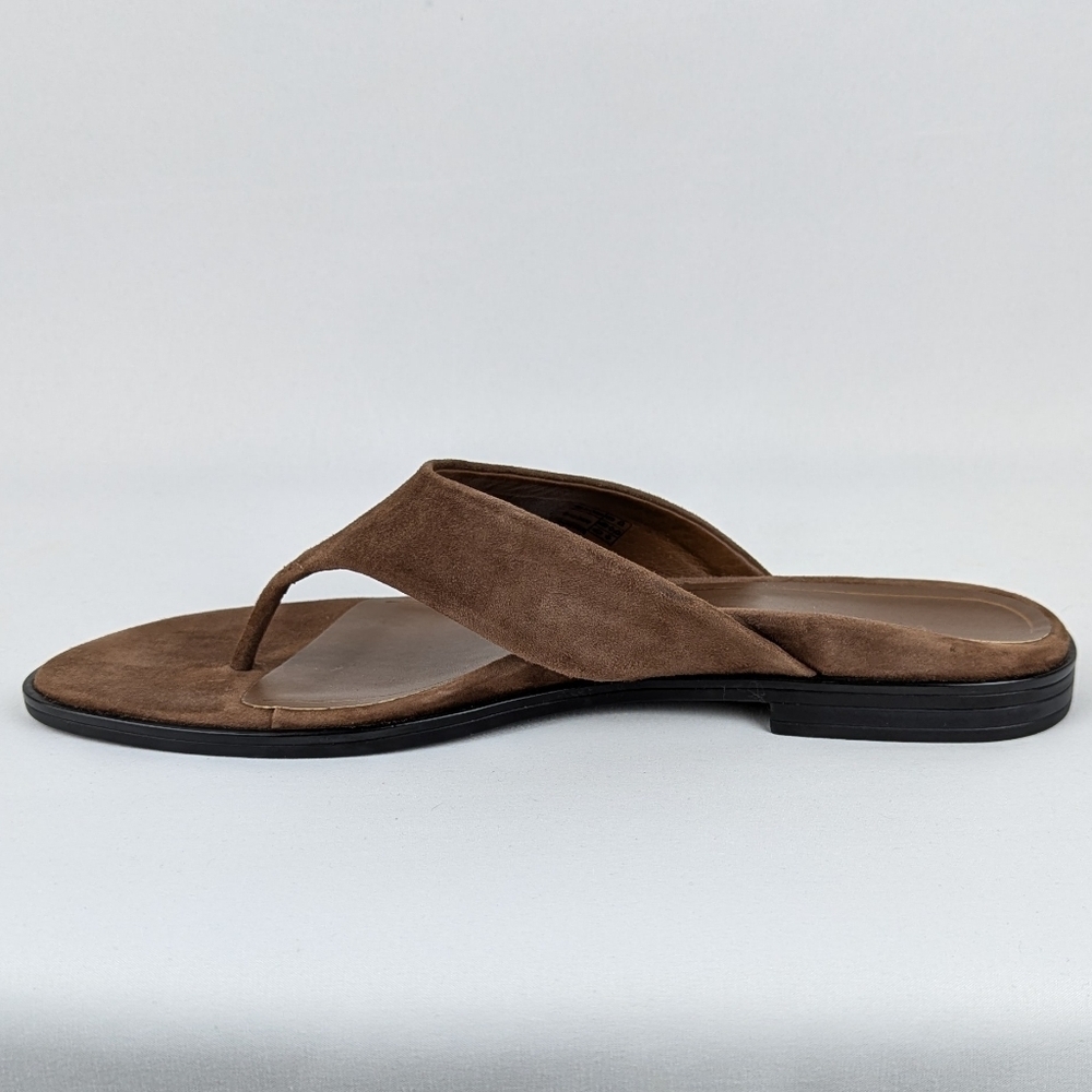Vionic Agave Sandal Suede Thong Comfort Toe Post Monks Robe Brown 10 EU41 NWOB - Picture 5 of 16